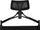 Karrige profesionale grimi MAKE-UP CHAIR, e palosshme, e zezë