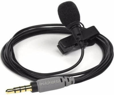 Mikrofon lavalier Rode SmartLav+, për smartphone, me jack 3.5 mm, ngjyrë e zezë
