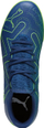 Këpucë futbolli për sallë Puma Future Play IT M 107382 03, taban gome pa gjurmë, blu me jeshile neon