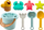Set rëre LEAN Toys Pastel 20448, komplet lodrash plazhi, shumëngjyrësh pastel