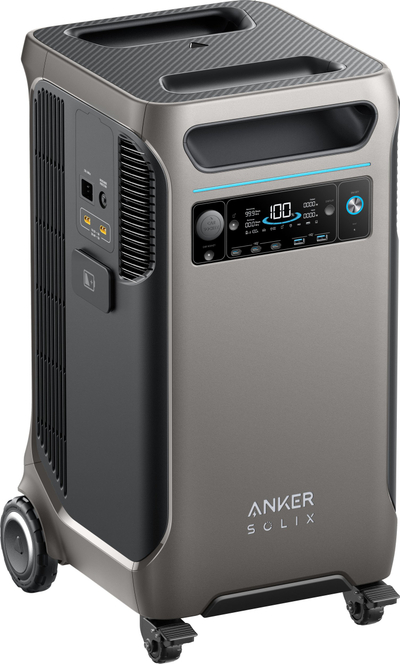 Stacion energjie portabel Anker Solix F3800, 3840Wh, 6000W, gri me të zezë