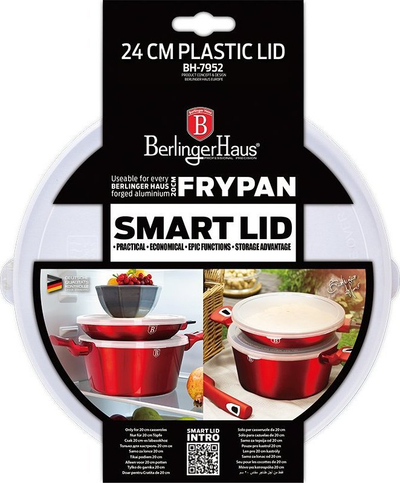 Kapak plastik Berlinger Haus BH-7952, 24 cm, transparent