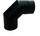 Bojë 90° për oxhak WADEX Flue Elbow 90/180, metal, 2.4kg, gri