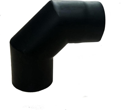 Bojë 90° për oxhak WADEX Flue Elbow 90/180, metal, 2.4kg, gri