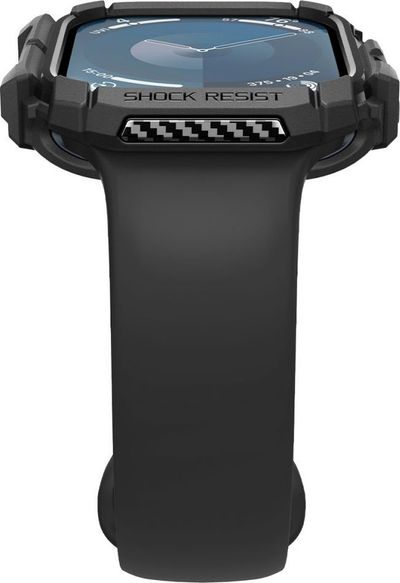 Kapak Spigen Rugged Armor për Apple Watch 10 42mm, i zi matt