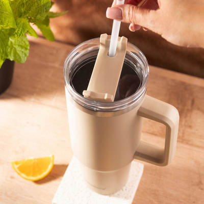 Termus me pipëz Klausberg KB-7944, 1100ml, çelik inox, bezhë