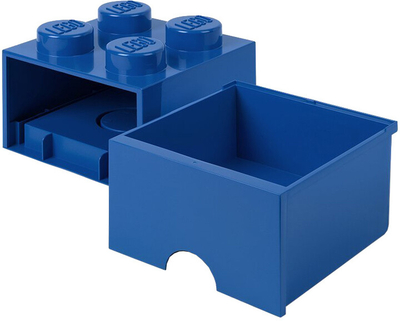 Kоцка LEGO,со фиока, мала (4), сина