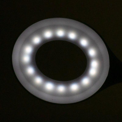 Lampë tavoline Activeshop White Snake Ring, LED, fleksibël, e bardhë