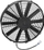 Ventilator thithës për radiator SPAL 355mm, elektrik, i zi
