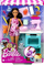 Set lodër Barbie Kitchen Playset, kukull me kuzhinë, me kotele dhe aksesorë, shumëngjyrësh