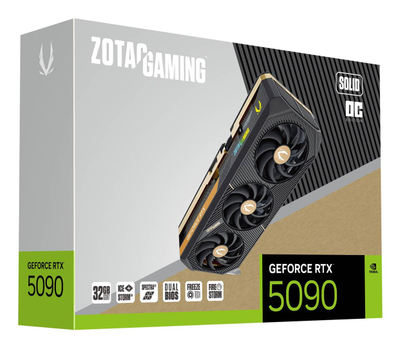 Kartë grafike Zotac NVIDIA GeForce RTX 5090 SOLID OC, 32GB, Blackwell, e zezë