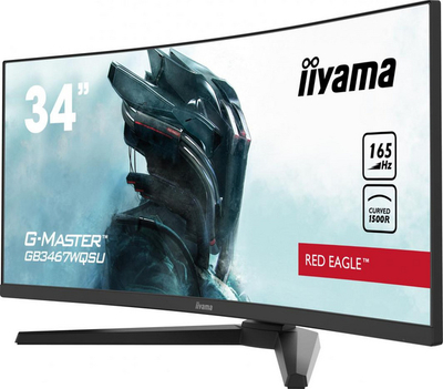Monitor Iiyama G-Master GB3467WQSU-B1 Red Eagle, 34 ", 165 Hz, UWQHD, i zi