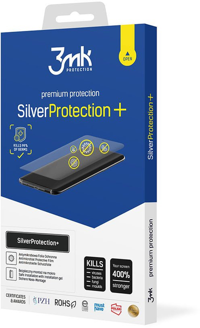 Foli mbrojtëse 3mk SilverProtection Plus për Tecno Spark Go 2024, antibakteriale, transparente