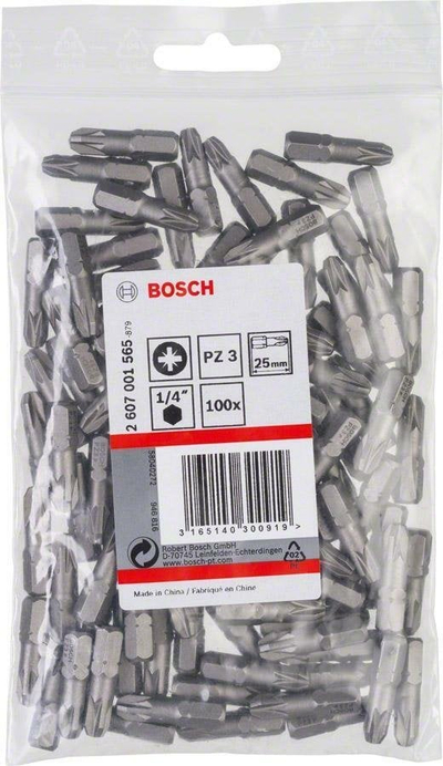 Set bitash Bosch 2607001565 PZ3, 25mm, 100 copë, gri
