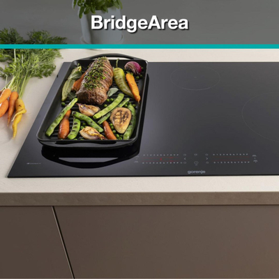 Plitë me induksion Gorenje GI6432BCWF, 4 zona gatimi, e zezë