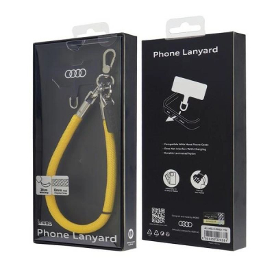 Litar telefoni Audi AU-HSL8-R8/D1-YW, universal, 28cm, zi e verdhë