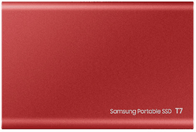 Disk Samsung T7, 2TB, i kuq