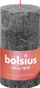 Столбести свеќи Bolsius Rustic Shine, сет 4 парчиња, 130x68mm, темно сива