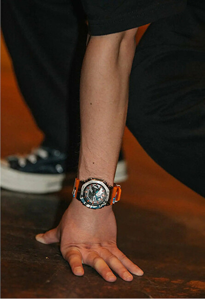 Orë për meshkuj Casio G-Shock GM-2100SS-1AER Street Spirit Metal Covered (619), portokalli