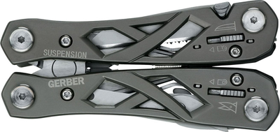 Mjet shumëpuns Gerber Suspension 1027823, çelik inox, i vogël e i lehtë, ngjyrë argjend