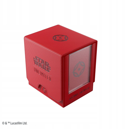 Kuti letrash loje Twin Suns Deck Pod, e vogël, për TCG CCG, e kuqe