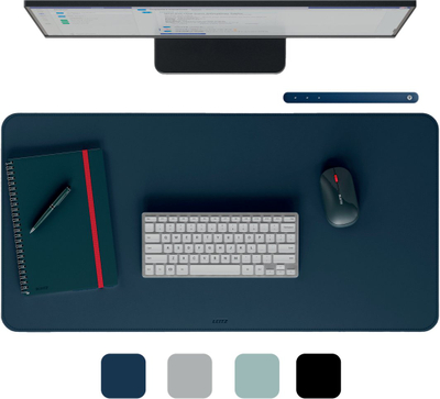 Mbrojtëse tavoline Leitz Large Desk Mat, 80 x 40 cm, rezistente ndaj ujit, e zezë
