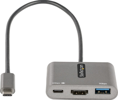 Adapter multiport USB C StarTech.com HB30C4A1CFB, HDMI 4K, PD 100W, i zi