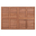 Panel tavoline HM18138, dru tik masiv, 120x80x4cm, ngjyrë natyrale