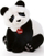 Lodër pelushi Trudi Panda Kevin, përmasë mesatare, bardh e zi