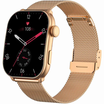 Ora inteligjente Gravity GT28 6, thirrje Bluetooth, me rrip shtesë, e zezë