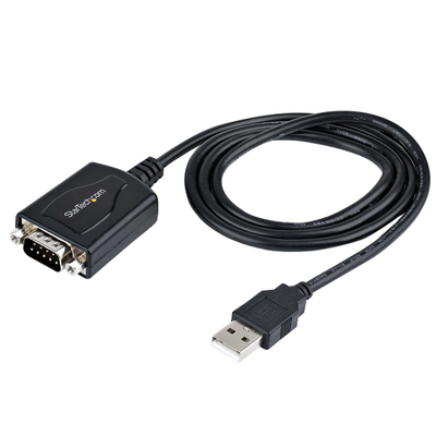 Kabllo USB në Serial Startech, 1m, DB9, Prolific Chipset, e zezë