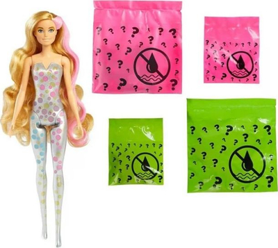 Kukull Barbie Color Reveal Party Series, 7 surpriza, me aksesorë, shumëngjyrëshe