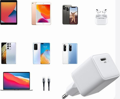 Karikues muri Joyroom L-P251, USB-C PD 25W, karikim i shpejtë, i bardhë