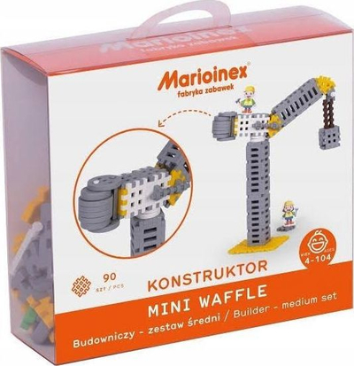 Set ndërtimi Marioinex Mini Waffle Builder Medium, 90 copë, shumëngjyrësh
