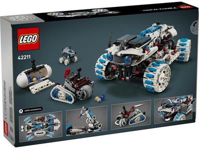 Set ndërtimi STEM Lunar Outpost Moon Rover, 3 modele, për fëmijë, shumëngjyrëshe