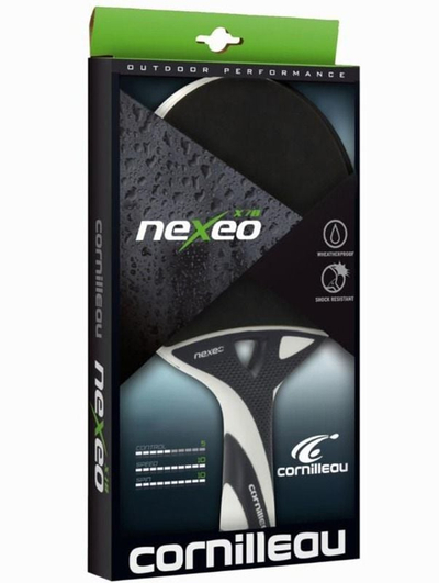 Ракета за пингпонг Cornilleau Nexeo X70, за надворешен амбиент, цврст композит, сива