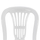 Karrige plastike Vienna 44×50×87 cm (303002010), bardhë