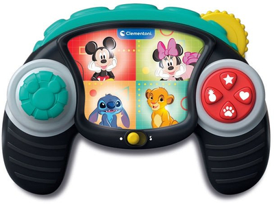 Lodër edukative Clementoni Baby Disney Controller, joystick me drita dhe tinguj, për fëmijë 12 36 muaj, shumëngjyrëshe