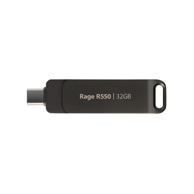 USB Patriot Rage R550, 32GB, USB A и USB C, сива