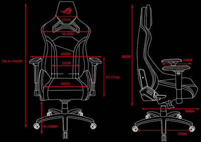 Karrige ASUS ROG Chariot, e zezë
