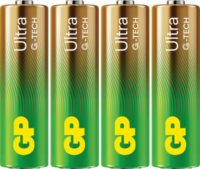 Bateri alkaline GP ReCyko Ultra G-TECH AA LR6, paketim me 4 copë