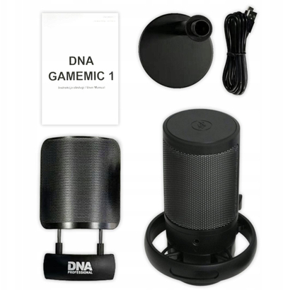 Mikrofoni DNA Professional GAMEMIC 1, USB, kondenzator, RGB, i zi