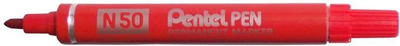 Shënues Pentel N50B, i përhershëm, i kuq