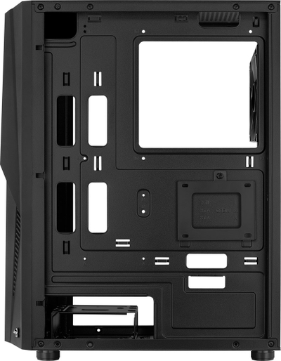 Kullë kompjuteri Aerocool Mecha ACCM-PV28013.11, xham i temperuar, RGB, e zezë