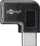 Adapter USB C Pro 90°, USB C mashkull me USB C femër, i zi