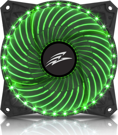 Ventilator PC EVOLVEO 12L2GR, 120mm, LED jeshil
