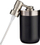 Dozator sapuni Black Inox, 350 ml, plastikë bambu çelik inox, i zi