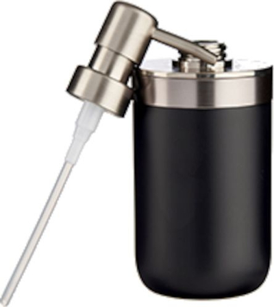 Dozator sapuni Black Inox, 350 ml, plastikë bambu çelik inox, i zi