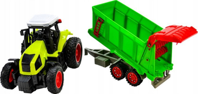 Loje traktor me rimorkio B.Toys 666-179B, plastikë, për kalamaj, shumëngjyrëshe
