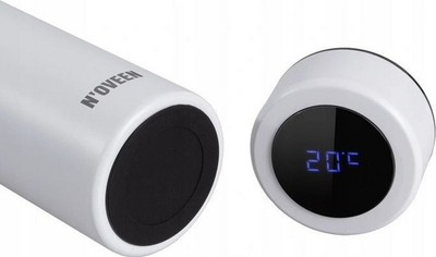 Termos Noveen TB2319 Marble LED (Spr009155), 450 ml, i bardhë